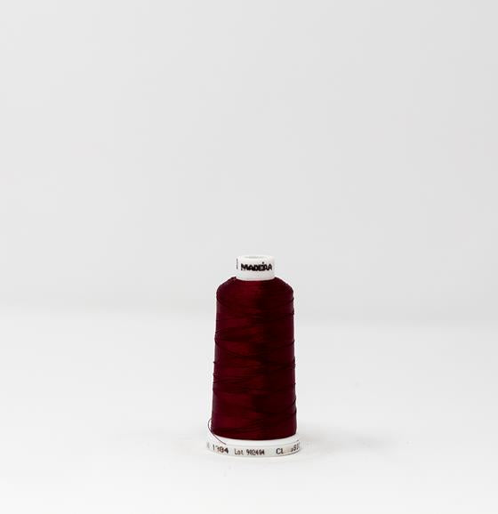 Merlot Red Purple Color, Classic Rayon Machine Embroidery Thread, (#40 Weight, Ref. 1384), Various Sizes by MADEIRA