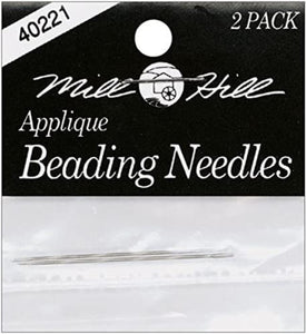 Appliqué Beading Needles, 2/pack -- Size # 10 (Sharp Short) -- Ref. 40221 by Mill Hill®