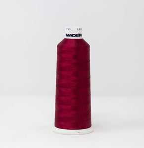 Mulberry Color, Classic Rayon Machine Embroidery Thread, (#40 Weight, Ref. 1182), Various Sizes by MADEIRA