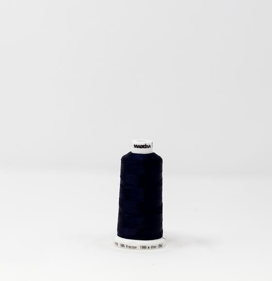 Navy Blue Color, Classic Rayon Machine Embroidery Thread, (#40 Weight, Ref. 1043), Various Sizes by MADEIRA