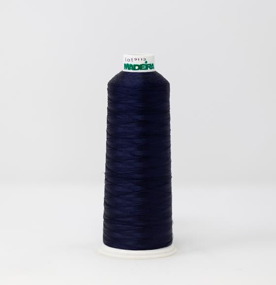 Navy Blue Color, Classic Rayon Machine Embroidery Thread, (#40 Weight, Ref. 1043), Various Sizes by MADEIRA