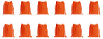 Load image into Gallery viewer, Sport Drawstring Bag, 100% Cotton, Orange Color
