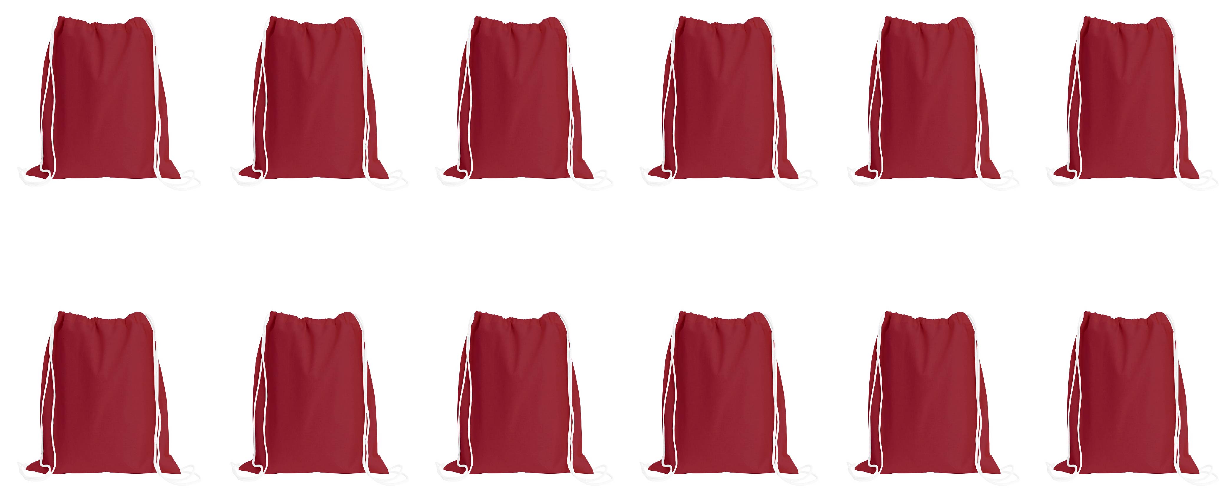 Drawstring Red Colors Sport Drawstring Bag, 100% Cotton, Red Color – Blanks for Crafters