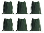 Load image into Gallery viewer, Sport Drawstring Bag, 100% Cotton, Forest Green Color
