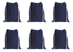 Load image into Gallery viewer, Sport Drawstring Bag, 100% Cotton, Navy Color
