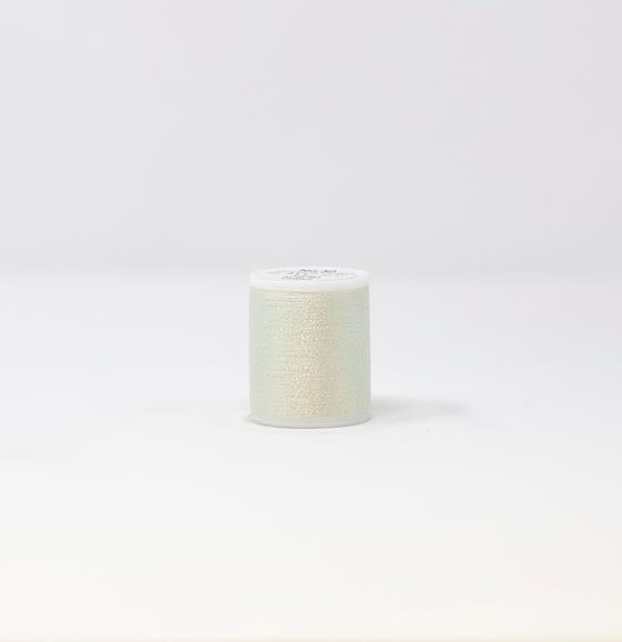 Pearl White Color, Metallic Supertwist (Sparkling), Machine Embroidery Thread, (#30 Weight, Ref. 311), 1100 yd Spool by MADEIRA