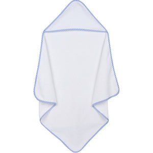 Embroidery Blank Set (Bib, Burp Cloth and Hooded Towel with Blue Gingham Border)