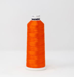 Pumpkin Orange Color, Classic Rayon Machine Embroidery Thread, (#40 / #60 Weights, Ref. 1078), Various Sizes by MADEIRA