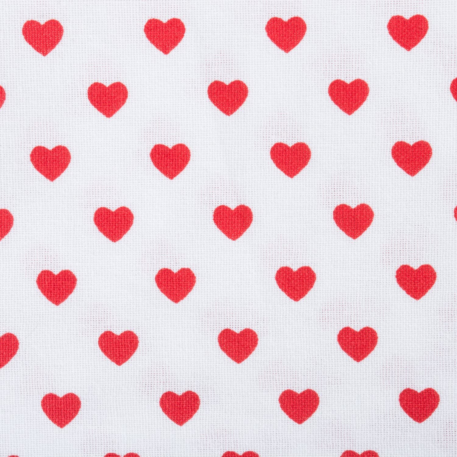 Red Hearts Napkins,  Set of 6