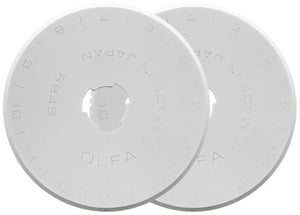 Quick-Change Rotary Cutter w/Dual Blade Guard, 45mm by OLFA