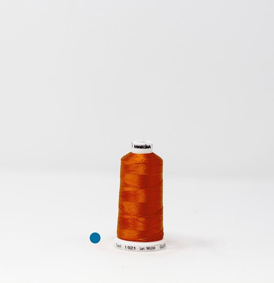 Rust Orange Color Maching Thread Code Rust Brown Orange Color, Classic Rayon Machine Embroidery Thread, (#40 ...