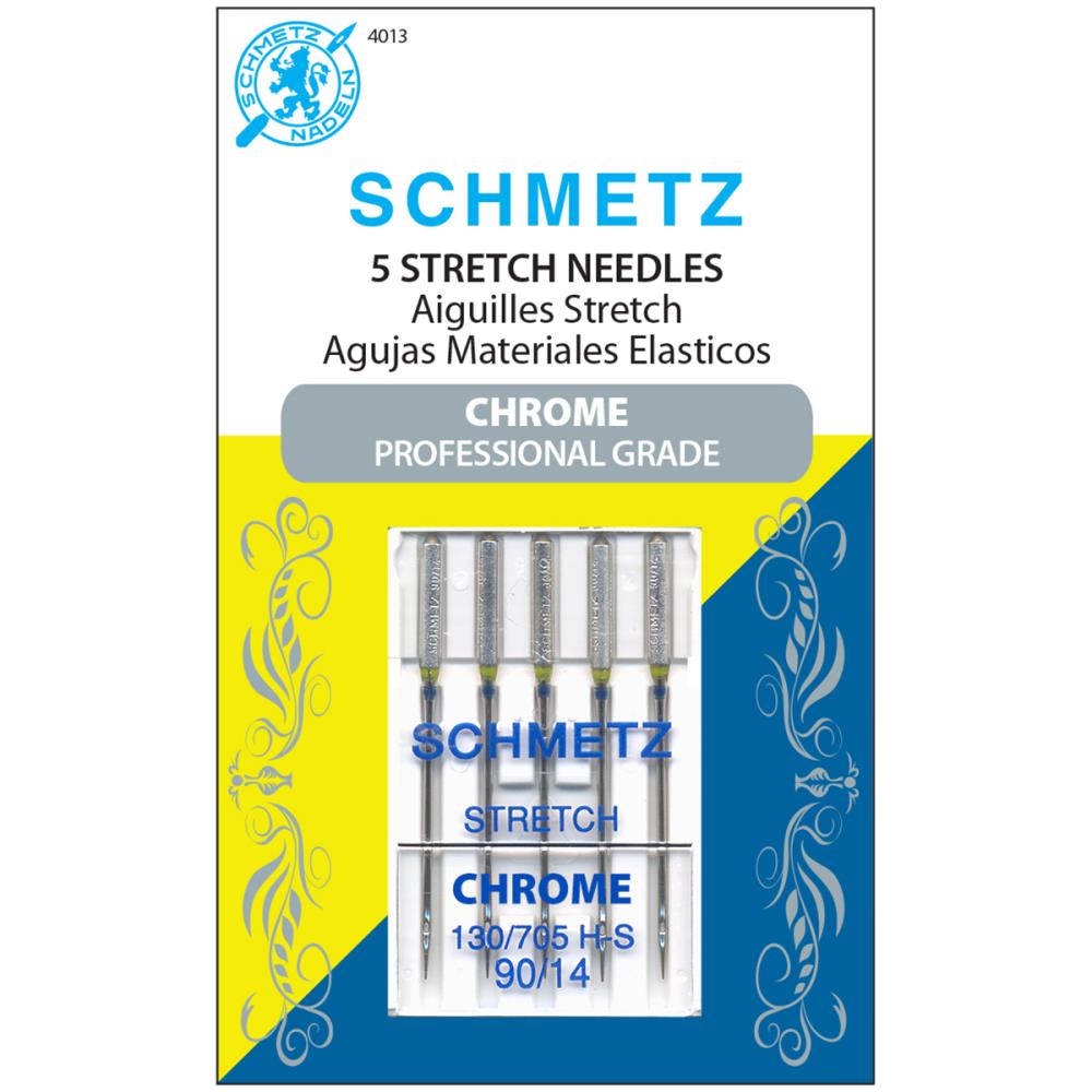 Home Sewing Machine (Stretch Chrome Professional Grade) Needles (130/705 H-S CF),  Various by SCHMETZ