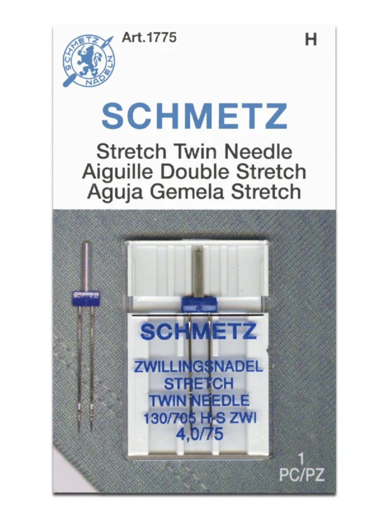 Home Sewing Machine (Stretch Twin) Needles (130/705 H-S ZWI),  Various by SCHMETZ
