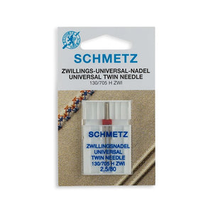 Home Sewing Machine Universal Twin Needles (130/705 H ZWI),  Various by SCHMETZ