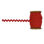 Load image into Gallery viewer, Riley Red Color, 12 yards Spool, Large Ric Rac Vintage Trim by Lori Holt of Bee in my Bonnet, Various Sizes
