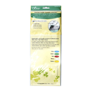 Chacopy Multi-color Tracing Paper, 5/pack  (12" x 10") by Clover