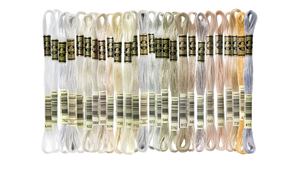 Six Strand Floss, DMC  (Light Colors) 100% Cotton