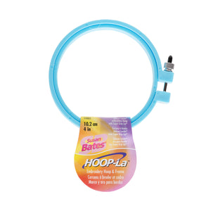 Round Plastic Deluxe HOOP-LA Embroidery Hoops  (Various Sizes) by Susan Bates