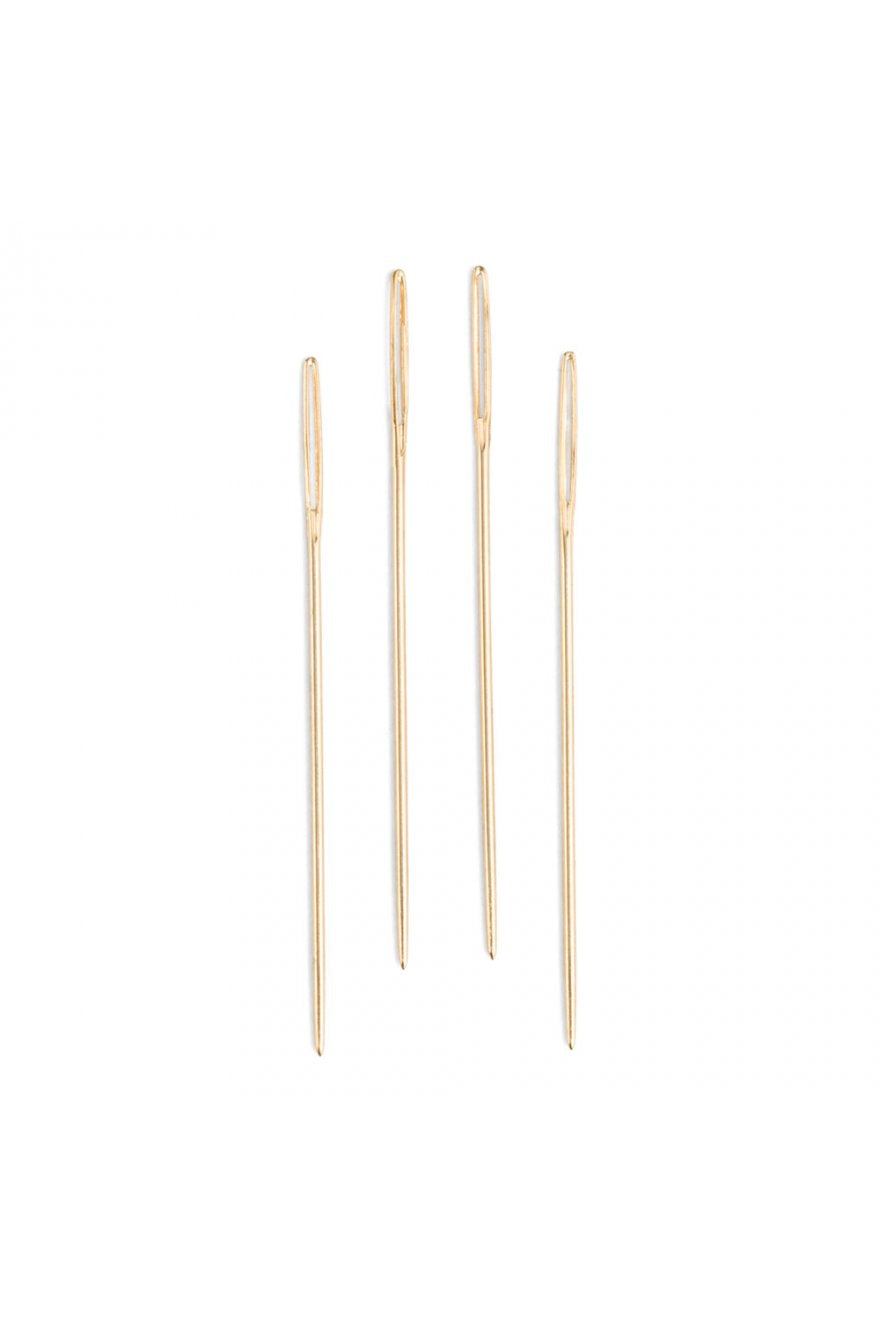 Gold Embroidery Needles, Sharp End, (Sizes 1-3-5) by DMC®