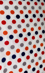 Small Dots Boy - Colored Polka Dots - White Background Fabric, 100% Cotton, Ref. C350-02 BOY, Small Dot Collection by Riley Blake Designs®