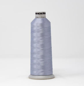 Gray Color, Polyneon Machine Embroidery Thread, (#40 Weight, Ref. 1611), Various Sizes by MADEIRA