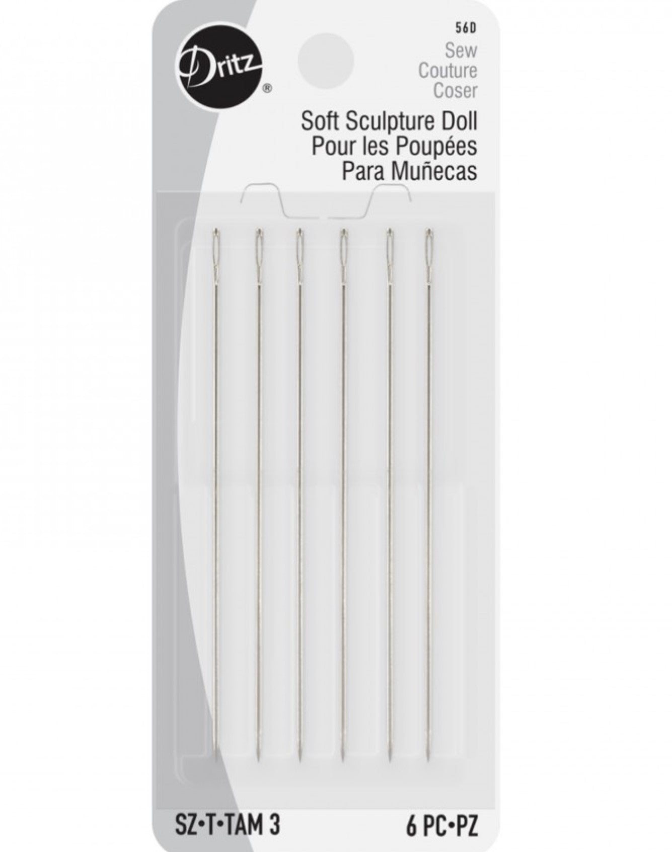Doll - Soft Sculpture Hand Sewing Needles - Ref. 56D by Dritz®