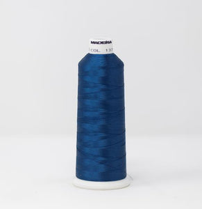Space Blue Color, Classic Rayon Machine Embroidery Thread, (#40 Weight, Ref. 1376), Various Sizes by MADEIRA