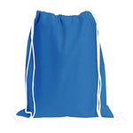 Load image into Gallery viewer, Sport Drawstring Bag, 100% Cotton, Blue Sea Color
