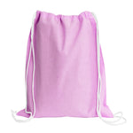 Load image into Gallery viewer, Sport Drawstring Bag, 100% Cotton, Light Pink Color
