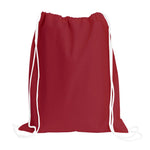 Load image into Gallery viewer, Sport Drawstring Bag, 100% Cotton, Red Color
