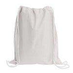 Load image into Gallery viewer, Sport Drawstring Bag, 100% Cotton, White Color
