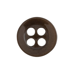 Sport Shirt Buttons (Collar / Sleeve / Front), Dark Brown Color, Various Sizes