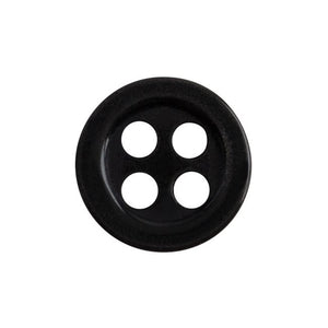 Standard Super Strong Shirt Buttons (Collar / Sleeve / Front), Black Color, Various Sizes