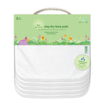Load image into Gallery viewer, Embroidery Blanks, Stay - Dry Burp pads (5 pack), White Color by Green Sprouts
