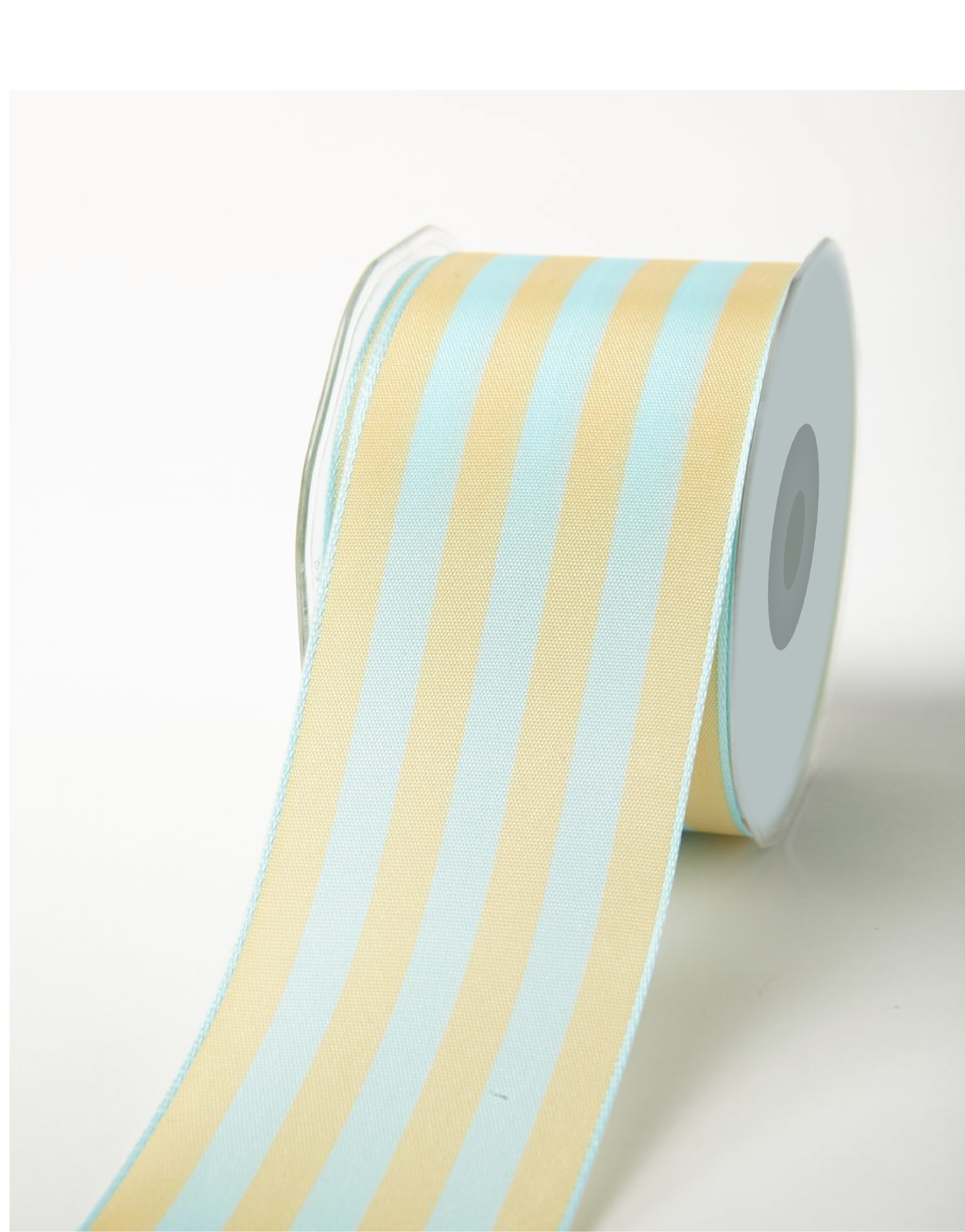 Striped Ribbon with Woven Edge 2", Various Colors