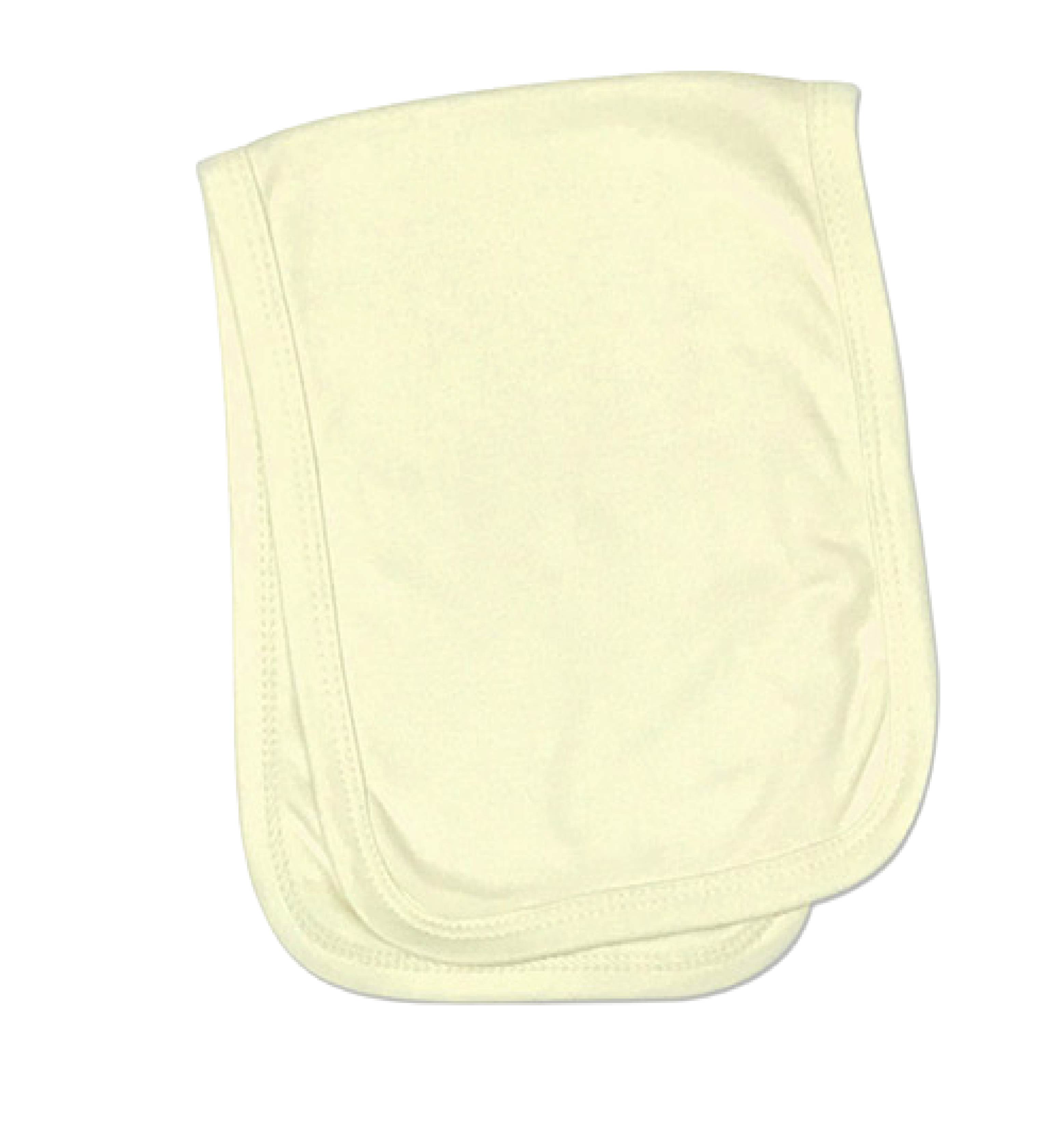 Sublimation Baby Burp Cloth (Yellow), 65% Polyester / 35% Cotton