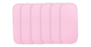 Sublimation Baby Burp Cloth with Scallop Trim (Pink), 65% Polyester / 35% Cotton