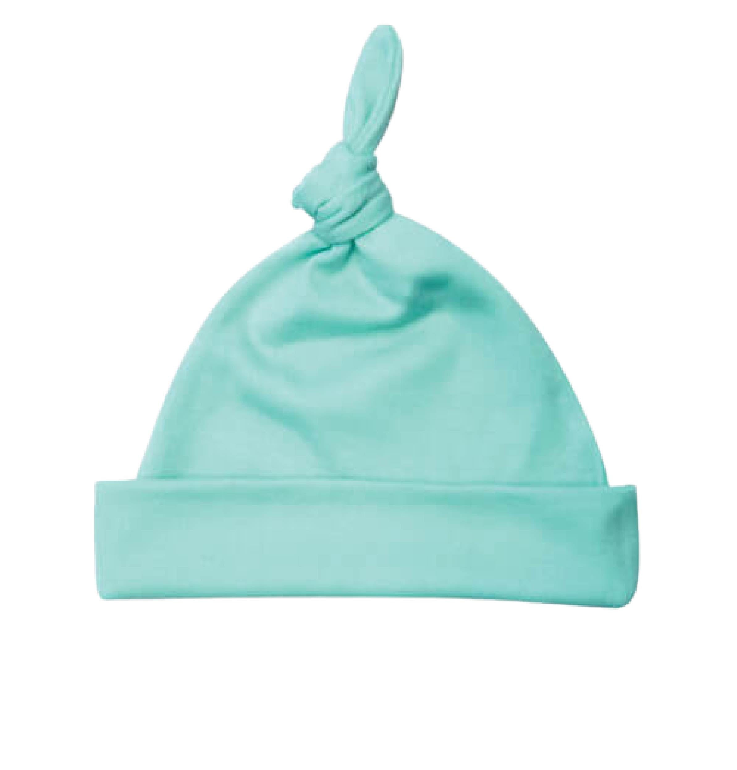 Sublimation Baby Knotted Beanie, (65% Polyester / 35% Cotton),   Mint