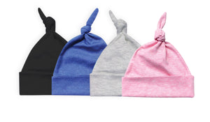 Sublimation Baby Knotted Beanie, 65% Polyester / 35% Cotton,   (Various Colors)