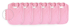 Sublimation Baby Bib with Scallop Trim,  (65% Polyester - 35% Cotton), Pink