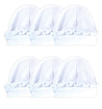 Load image into Gallery viewer, Sublimation Baby Beanie Hat with Ruffle Trim (White), 65% Polyester / 35% Cotton
