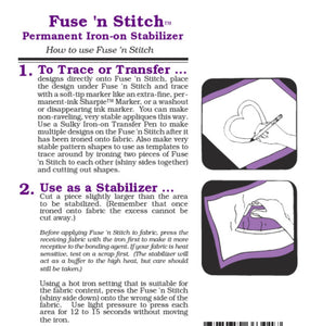 Sulky Fuse 'n Stitch Cut-Away Permanent Stabilizer, 24x36