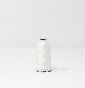 Super White Color, Classic Rayon Machine Embroidery Thread, (#40 / #60 Weights, Ref. 1001), Various Sizes by MADEIRA