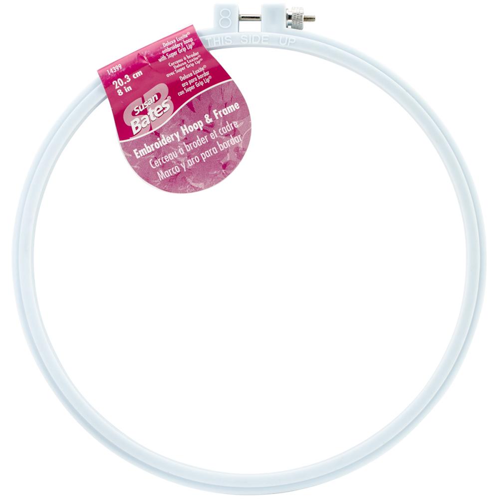Round Plastic Embroidery Hoops Light-Blue (Various Sizes) by Susan Bates