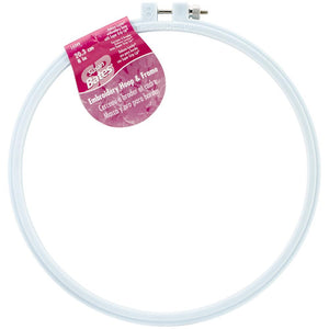 Round Plastic Embroidery Hoops Light-Blue (Various Sizes) by Susan Bates