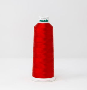 Tango Red Orange Color, Classic Rayon Machine Embroidery Thread, (#40 / #60 Weights, Ref. 1037), Various Sizes by MADEIRA