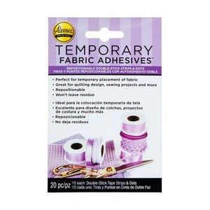 Temporary Fabric Adhesives, Repositionable Double-Stick Tape (Strips & Dots),  Aleene's®
