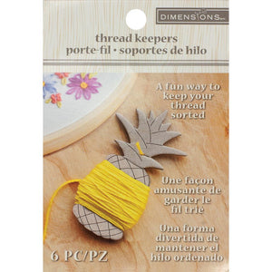 Thread Keepers (Pineapple), 1.25 in. x 2.75 in. by Dimensions