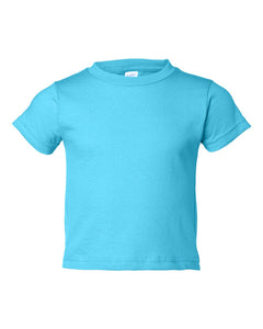 Toddler Jersey T-shirt, 100% Cotton, Aqua