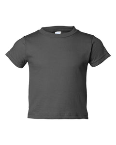Toddler Jersey T-shirt, 100% Cotton, Charcoal